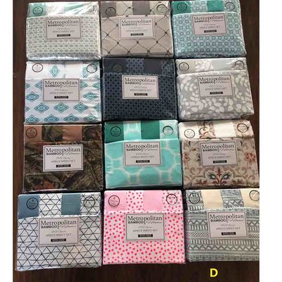 Bon ensemble de draps de lit en microfibre de 6 pièces 80gm 100% polyester sans remplissage et emballage