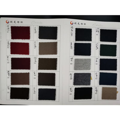 Tissu tissé teint en boucle personnalisé laine coton polyester tissu mélangé pour costume