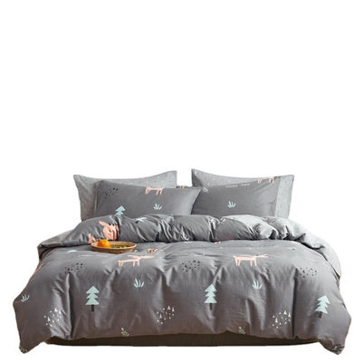 Couverture de lit en coton d'aloe en quatre pièces pour la peau