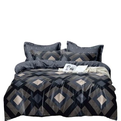 Couverture de couette de couette de broderie Ensembles de couchettes pour 100% coton draps de coton égyptien