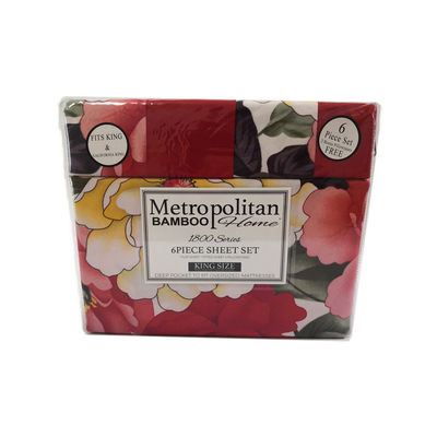 Reactif Imprimé Floral 100% Polyester Textiles de maison Ensemble de six couleurs personnalisées