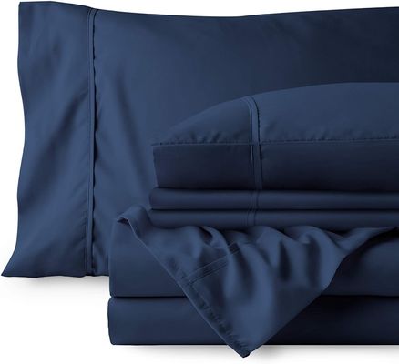 Améliorez la décoration de votre chambre avec un ensemble de feuilles de microfibre brossées de la série 2200 de bambou 80 grammes