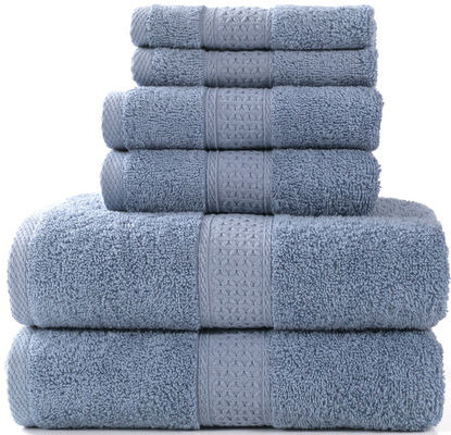 Des serviettes en coton tricotées très absorbantes et douces 3 pièces pour vos besoins de salle de bain