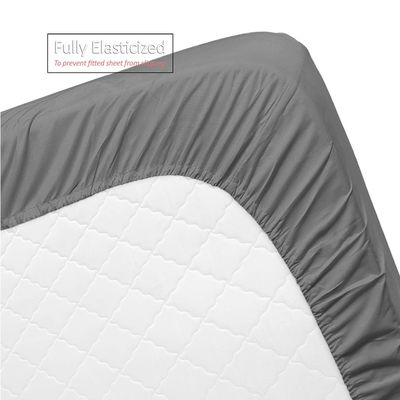 4pcs Trois lignes de broderie Hôtel couette lit 100% polyester