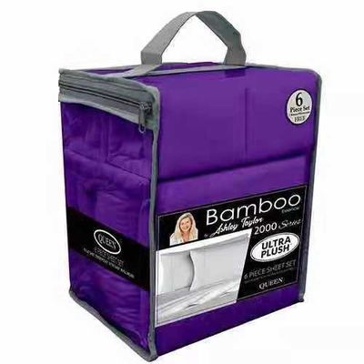 6pcs à la brosse douce 2200 chiffre de fil en feuille de tissu de bambou sans remplissage