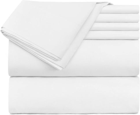 40 chiffres de tissu solide la plus récente drap de lit brossé en microfibres en bambou lit ensemble 6 pièces pour la chambre