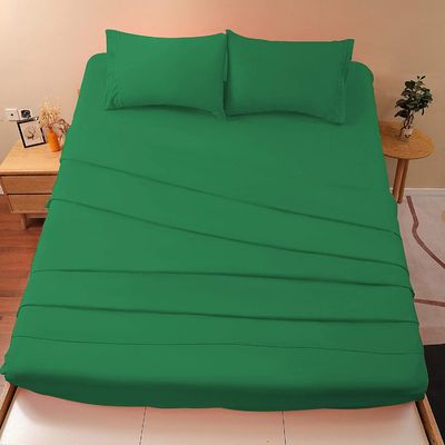 Broderie 2 lignes Lit de lit 4 pièces pour les États-Unis 100% polyester en microfibre