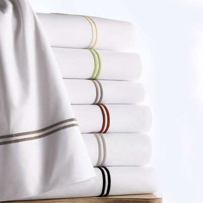 Ensemble de literie pour enfants 100% polyester brodée à la corde à rayures draps de lit 3pcs et 4pcs