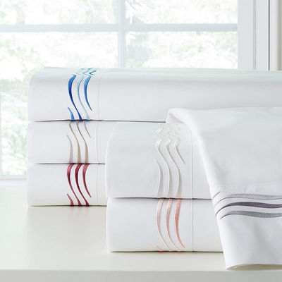Accueil Ensemble de draps de lit brodés Ensemble de draps de lit dans les normes nationales Grade de résistance de couleur