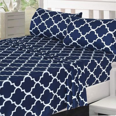 Tous les saisons 4 pièces imprimantes en microfibre brossées avec 133 * 60 densité de tissu