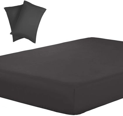 133 * 60 Densité du tissu 3 pièces de feuille d'installation pour 20 pouces de matelas profonds 2 coussins