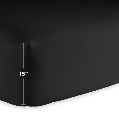 Ultra douce poche profonde montée en bas de la feuille de chambre espace chambre à coucher densité de tissu 133 * 60