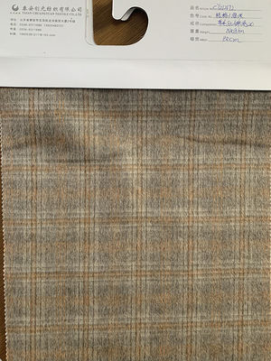 Tissu en laine à carreaux de 870 g, mélange de tissu en laine à carreaux, fil de tartan, tissu de laine teinté pour manteau