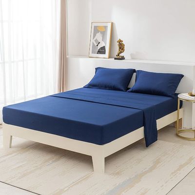 133 * 60 Densité du tissu 100% polyester en microfibre Trim Hem Lit à sec rapide 4 pièces