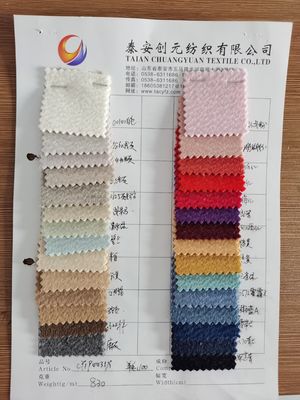 Tissu tissé teint en boucle personnalisé laine coton polyester tissu mélangé pour costume