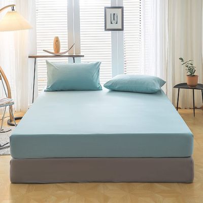 200TC Polyester Lit ensemble 1 drap et 2 coussins pour une bonne nuit de sommeil