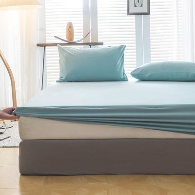 200TC Polyester Lit ensemble 1 drap et 2 coussins pour une bonne nuit de sommeil