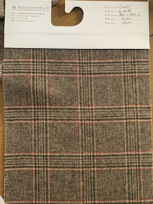 Tissu de laine douce sur mesure 50% polyester 50% manteau pour l'automne-hiver