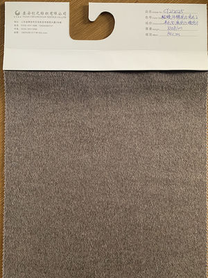 Tissu de laine douce sur mesure 50% polyester 50% manteau pour l'automne-hiver
