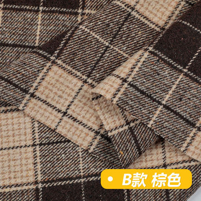 Tissu de laine à motifs italiens pour pantalon d'automne et d'hiver de haute qualité