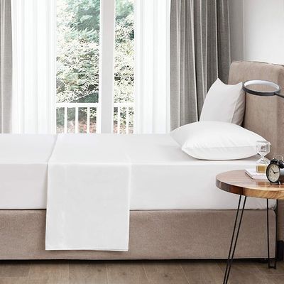 4 pièces de coton 100% de luxe doux respirant profond sac de lit ensemble avec portable
