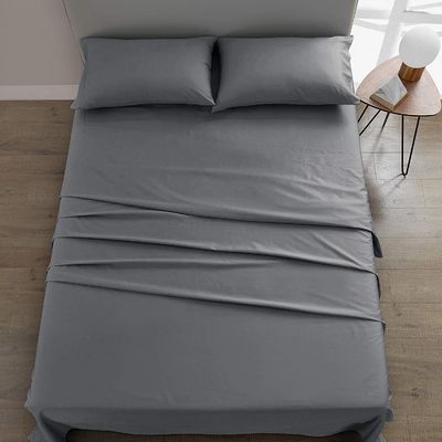 200TC Lit en coton avec poches de matelas profondes toute saison élastique