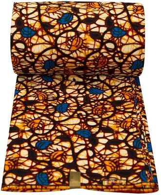 Tissus tricotés en coton africain en cire Tissu imprimé de poids moyen et motif en cire