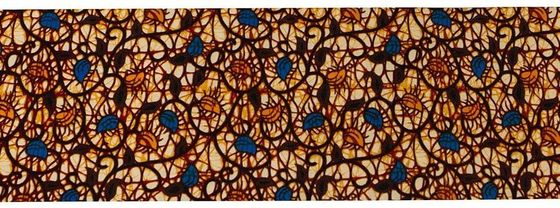 Tissus tricotés en coton africain en cire Tissu imprimé de poids moyen et motif en cire