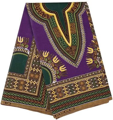 Tissus tricotés en coton africain en cire Tissu imprimé de poids moyen et motif en cire