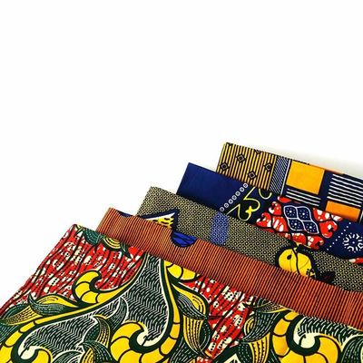 135gm Tissu en cire réelle imprimés en cire africaine résistant à l'eau et pour les vêtements à la mode