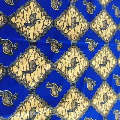135gm Tissu en cire réelle imprimés en cire africaine résistant à l'eau et pour les vêtements à la mode