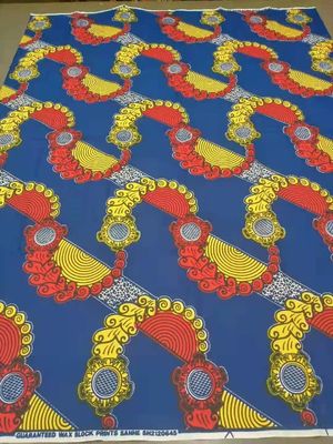 135gm Tissu en cire réelle imprimés en cire africaine résistant à l'eau et pour les vêtements à la mode