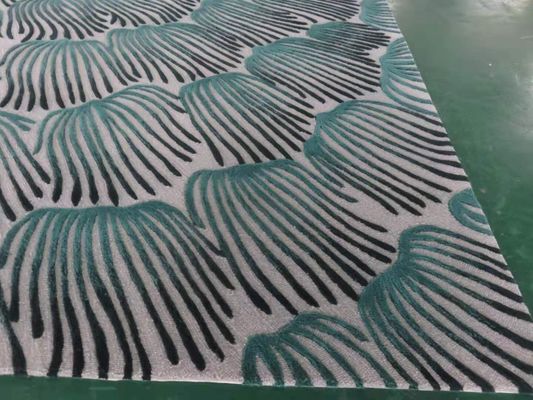 Taille personnalisée 100% technique faite à la main en laine tapis à boutons à la main pour l'hôtel doux et durable