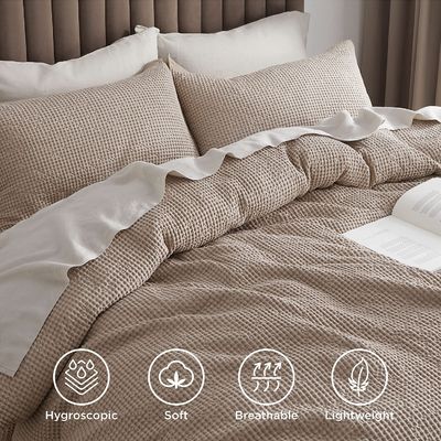 Ajoutez une touche de luxe à votre chambre à coucher avec un ensemble de couverture de couette 100% coton tissé