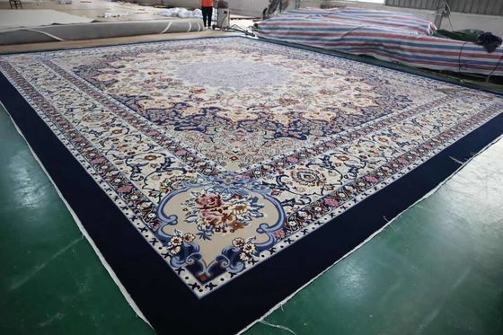 100% tapis de soie et de laine néo-zélandaise pour le salon