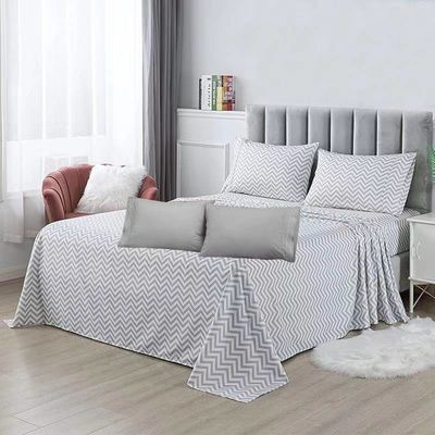 Tissu en microfibre pour chambre 80gm 100% polyester Lit de lit ensemble 4 pièces dans le style moderne