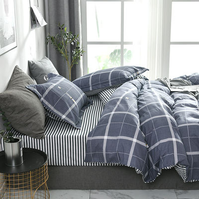 100% fibre de polyester personnalisé 4 pièces 2021 King Size Lit Set coton 300Tc pour chambre à coucher