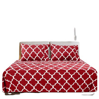 Des draps personnalisés de luxe et de design personnalisé de 4 pièces avec 300 fils