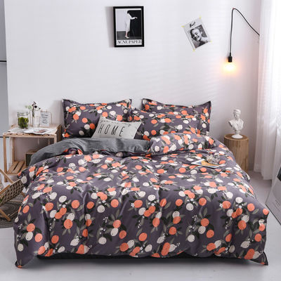 Ensemble de literie africaine pour chambre avec 300tc de compte de fils et d'impression personnalisée de motifs de feuilles