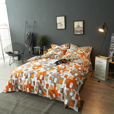 Modèle de couverture de couette 100% en bambou, de style moderne avec couvertures d'oreiller