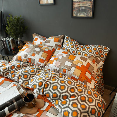 Modèle de couverture de couette 100% en bambou, de style moderne avec couvertures d'oreiller