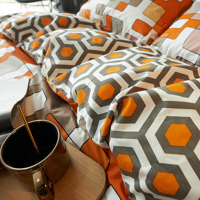 Modèle de couverture de couette 100% en bambou, de style moderne avec couvertures d'oreiller