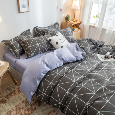 Ensemble de couverture de lit en bambou 100% avec couverture de couette en marbre
