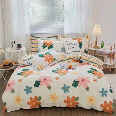 Ensemble de couverture de lit en bambou 100% avec couverture de couette en marbre