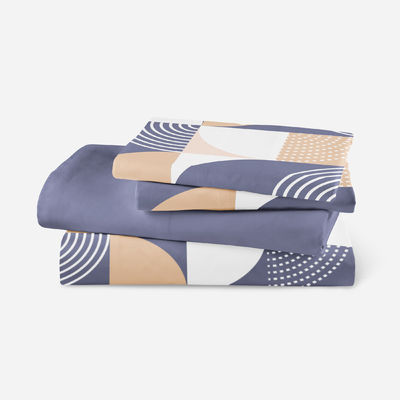 Accueil Textile feuille plate Geométrique Imprimé Couverture de lit Couverture de lit douce 4 pièces Quantité