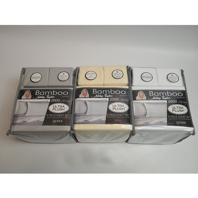 Ensemble de literie en bambou hypoallergénique pour chambre à coucher de style européen et américain