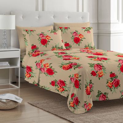 80gm 100% polyester tissé en microfibre Lit de lit ensemble 6pcs avec un design personnalisé