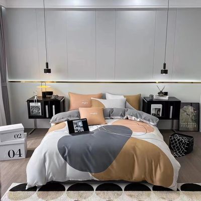 Couverture de lit en coton d'aloe en quatre pièces pour la peau