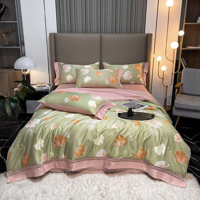 100%TENCEL 300TC 60S Densité du tissu Tencel Fleurs Couverture de couette