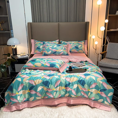 100%TENCEL 300TC 60S Densité du tissu Tencel Fleurs Couverture de couette